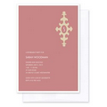 Pink Monogram Retirement Invitation